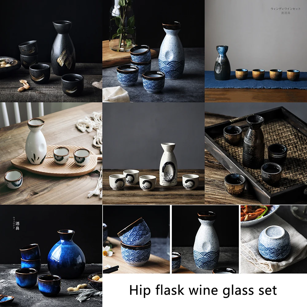 1 Set Warm Wine Jug Wine Warmer Set Warming Kettle Mini Wine  Glasses Braces Kit Chinese Sake Cup Pottery Tea Cups Drinking Cups Warming  Kit Old Fashioned Suite: Sake Sets