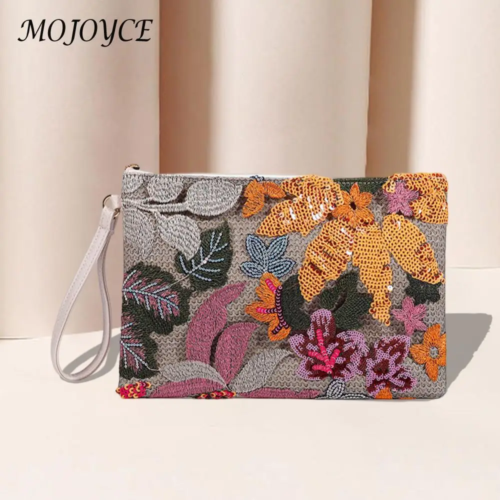 LadiesMoneyClipVintageSequinCardHolderWalletsScratchResistant