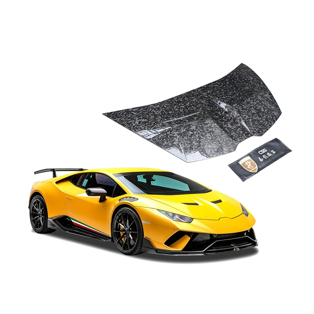 

For Lamborgini Hood High Quality Dry Carbon Fiber Huracan Engine Cover Vors Style For lp610 lp580 Forged Carbon Engine Bonnets