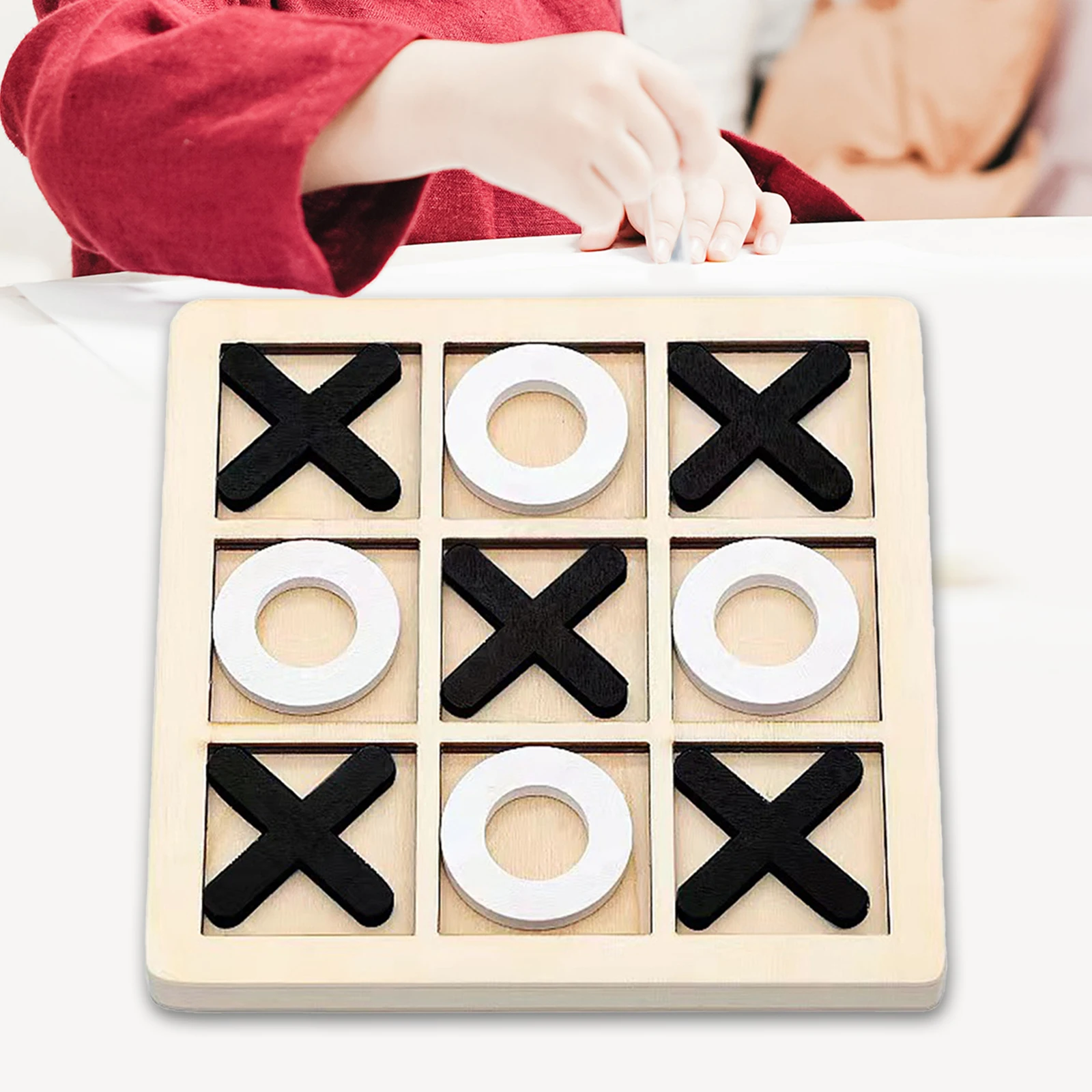 

Tic TAC Toe Board Game Family Game Traditional for Kids Leisure Intelligent Entertainments Brain Teaser Puzzles Educational Toys