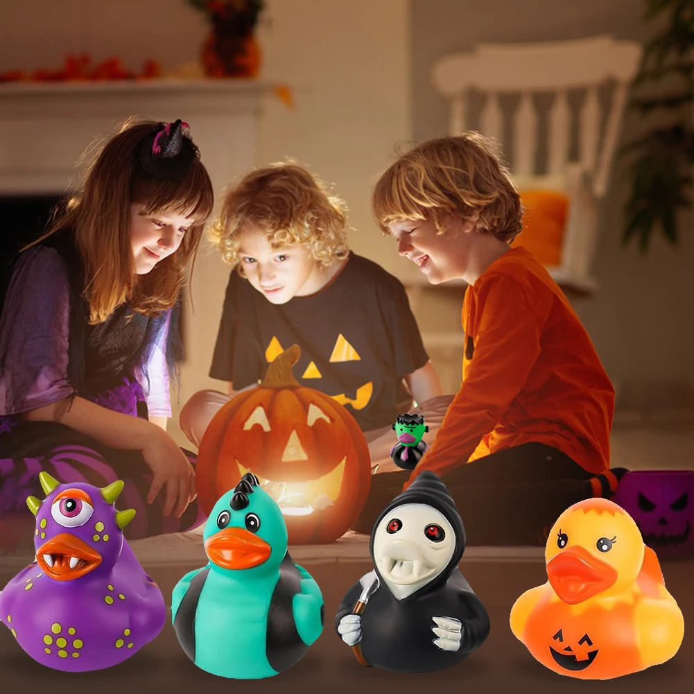 Halloween Rubber Ducks Halloween Ducks Rubber Duckies Novelty Party Favors Decorations for Jeeps Duck Toys 12 Pcs