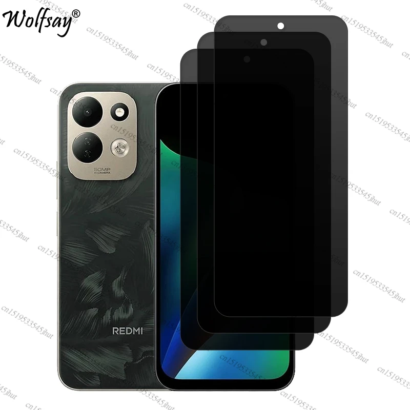 Luxury Privacy Anti-Spy Tempered Glass Screen & Camera Protector, 6.9 Inch