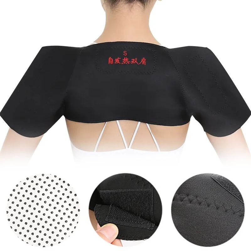 

Tourmaline Self-heating Heat Therapy Pad Shoulder Protector Support Brace Pain Relief Health Care Magnet Heated Belt Women Men