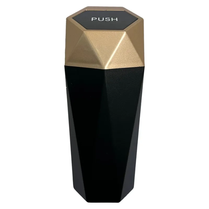 1pc Car Trash Can Mini Cup Holder Diamond Shaped Trash Can Desktop Storage Box Car Garbage Cans Garbage Bin
