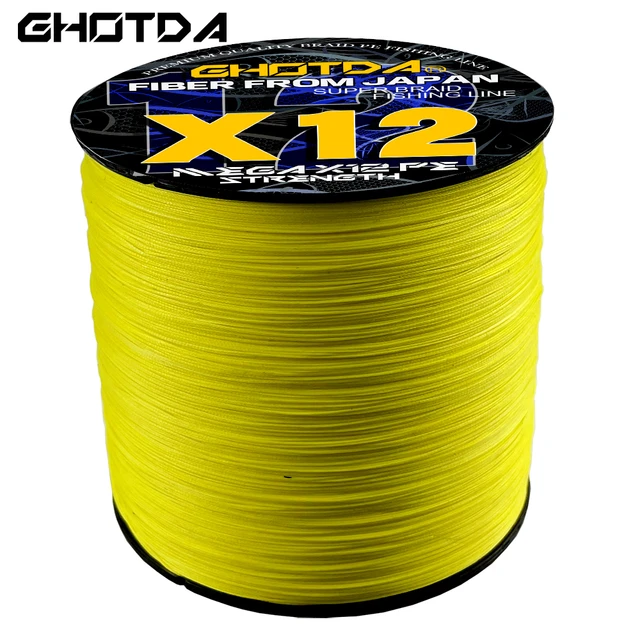 GHOTDA Fishing Line 12 Strand 25LB-120LB PE Braided Fishing Line 1000M-100M  Sea Saltwater Carp Fishing Weave Extreme Strong Cord - AliExpress