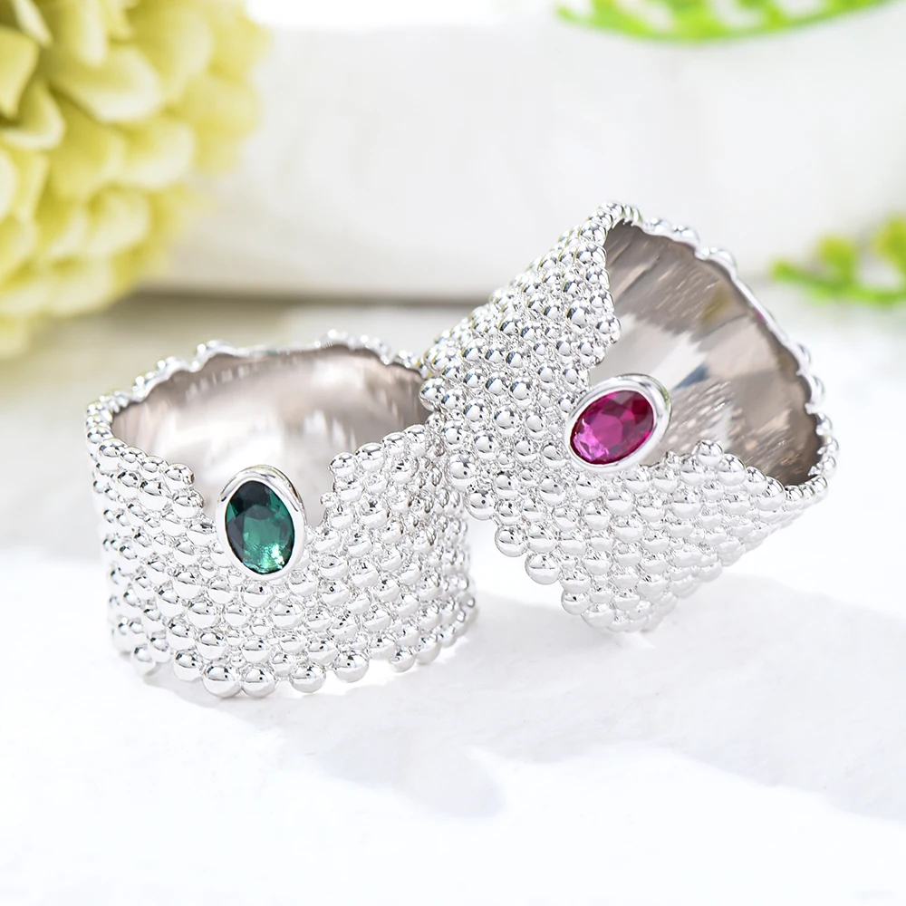 Missvikki Luxury Charm Original Design Ring for Noble Bridal Wedding Women Shiny Stone Party Show Engagement Anniversary Jewelry