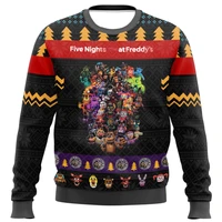 New Year Hot Selling Autumn and Winter Oversized Pullover for Mens Christmas Gift Ugly Sweater for Women Santa Claus O-Neck Tops 1