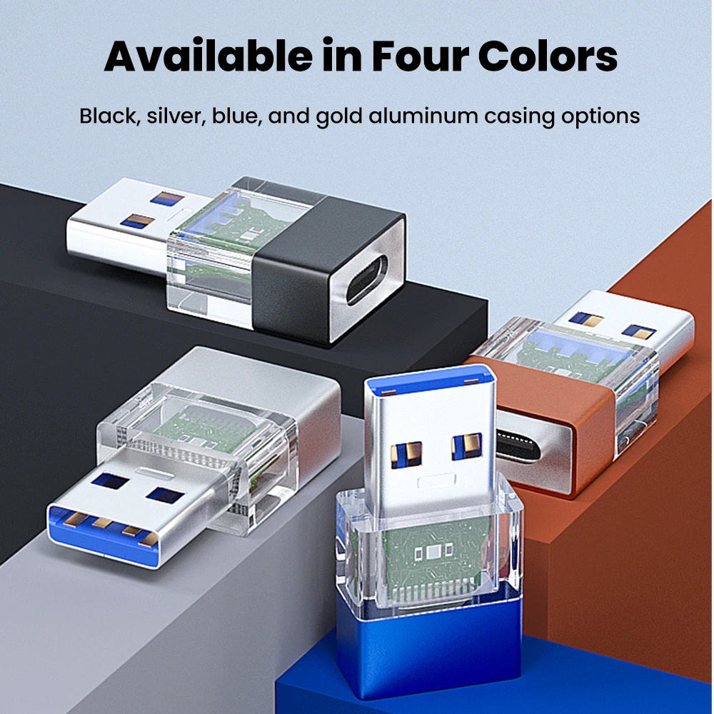 USB 3.0 to Type C OTG 어댑터, LED 표시등 포함 고속 충전, USB A형 to USB C형 변환 컨버터, 맥북 노트북, 삼성용