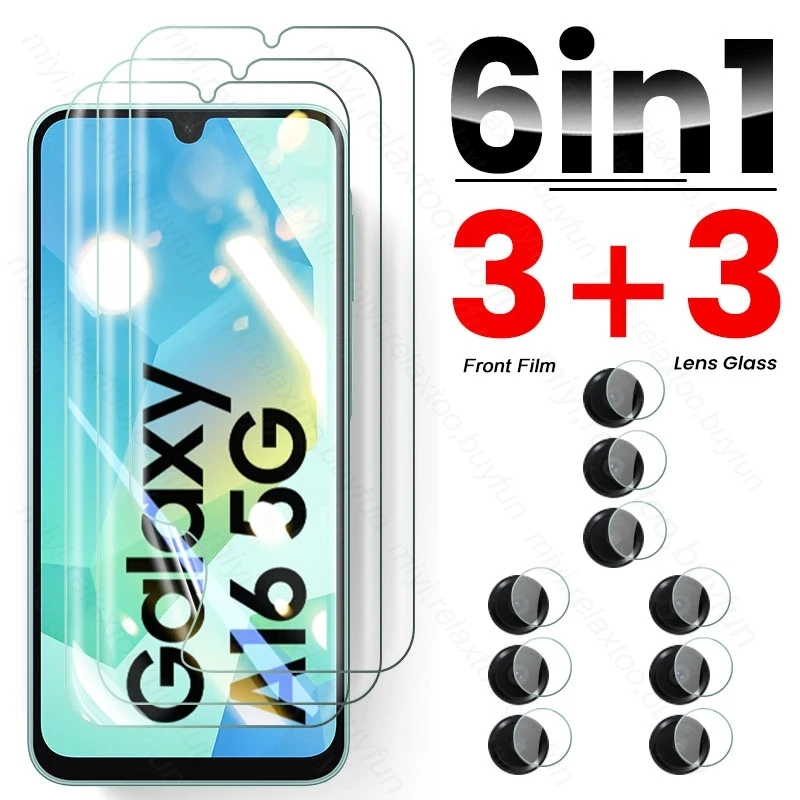 6-in-1 Soft Hydrogel Film Screen Protector with Case and Camera Glass