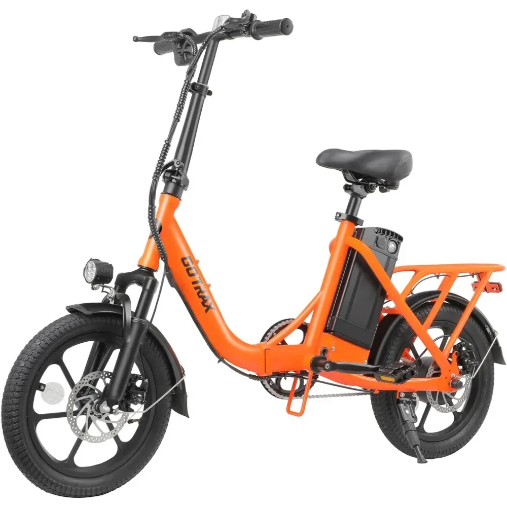 

Electric Bike,25Miles Range& Speed 15.5Mph,350W Motor,Folding E-Bike with Removable Battery,Commuter Electric Bicycle for Adults