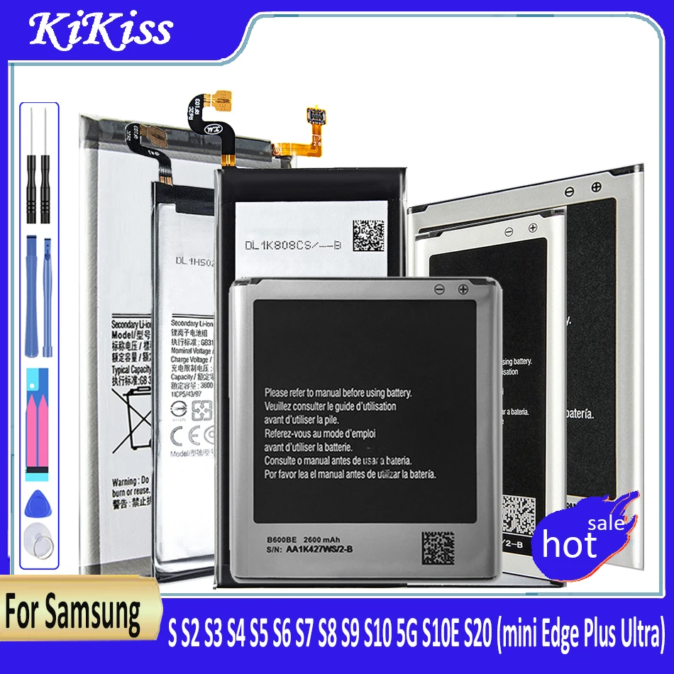 Batteria Per Samsung Galaxy S S2 S3 S4 S5 S6 S7 S8 S9 S10 5G S10E S20 Mini Edge Plus Ultra Sm G930F I9300 I9305 G950F G925S I9070
