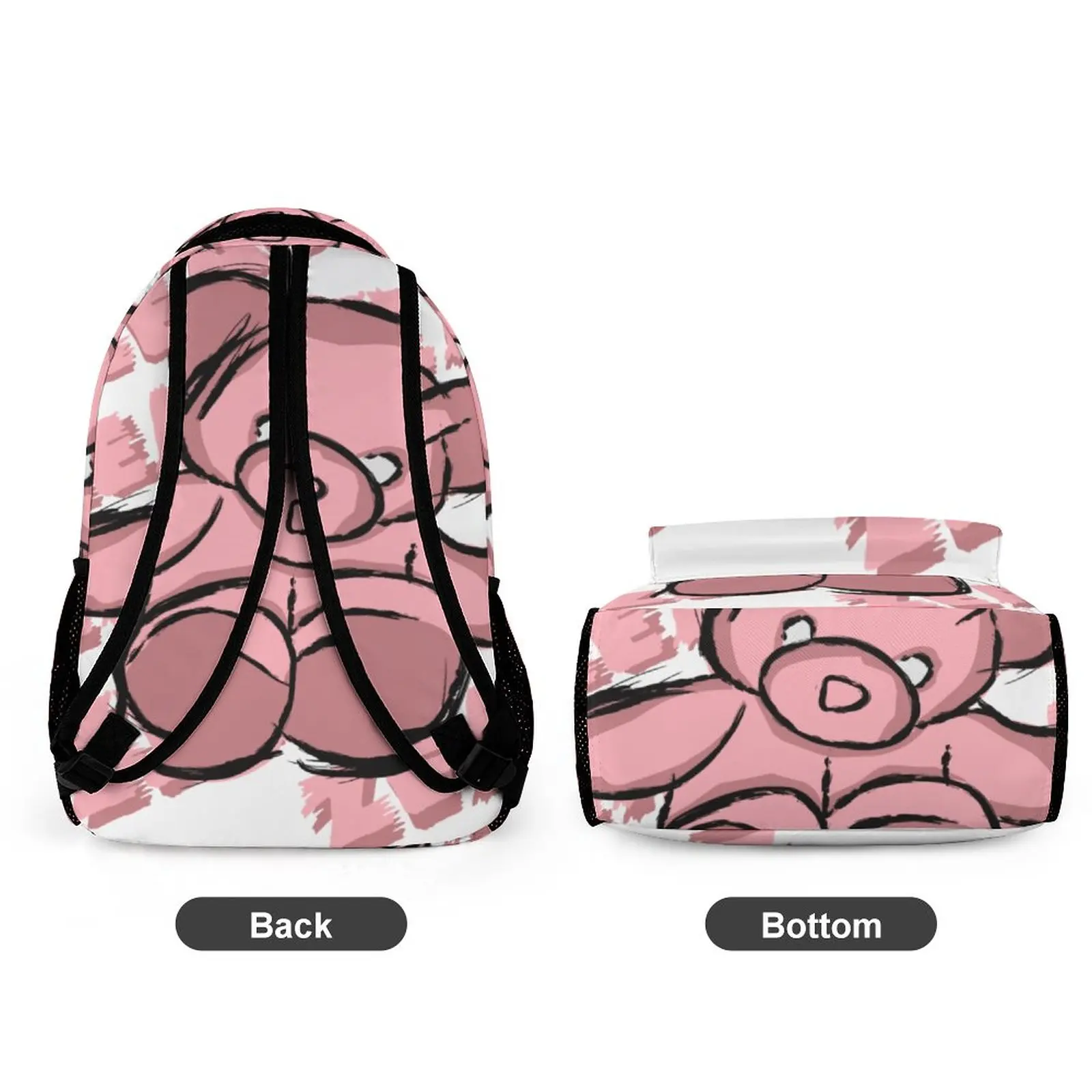 Children's Satchel School Bags for Teenager Cute Kindergarten Schoolbag Multifunctional Bagpack Pocket with Zipper