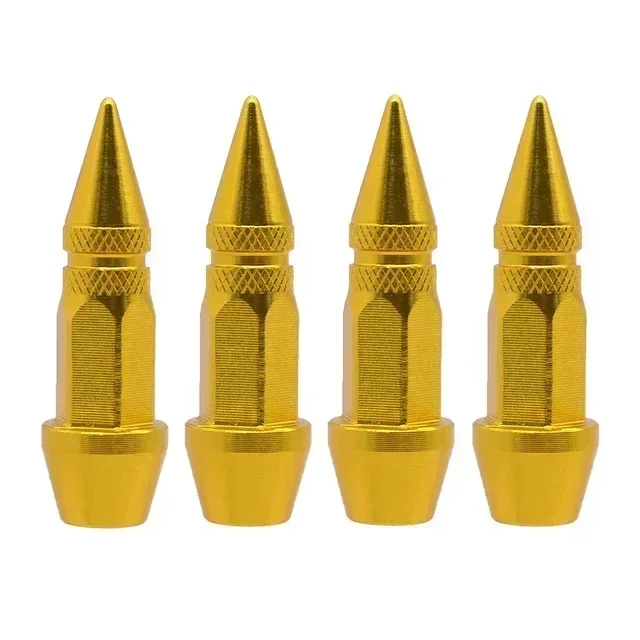Universal Airtight Tire Valve Caps - Set of 4 for Cars, Motorcycles, and Bikes