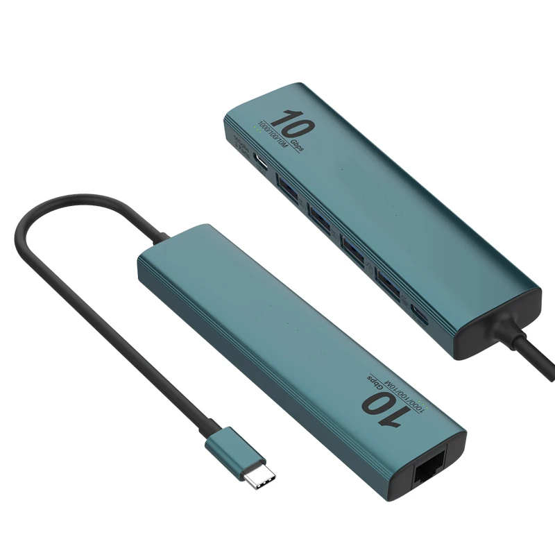 Adattatore Splitter Convertitore Usb-C Docking Multifunzione Hub Di Gioco Plug And Play Adattatore Hub Usb-C Cavo Di Prolunga Dock Station