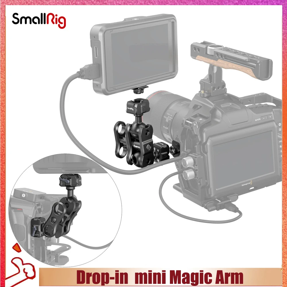 

Маленький волшебный рычаг с быстроразъемной шариковой головкой SmallRig HawkLock для Gimbal Phone LCD Monitor DV Video 3515