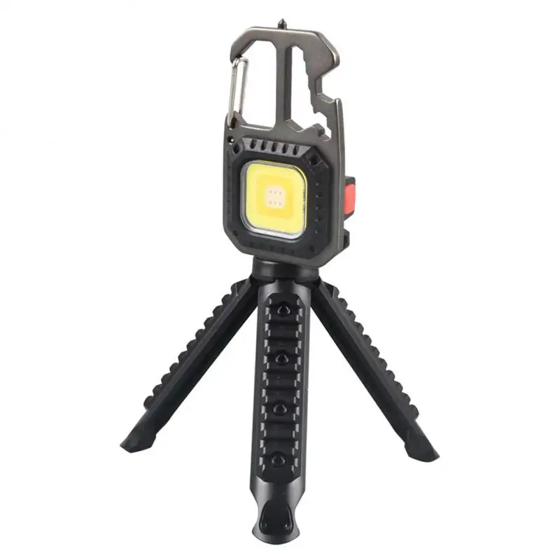 Mini LED Flashlight Magnetic COB Outdoor Camping Pocket Work Light 800 Lumens USB Rechargeable 7 Modes Spotlights