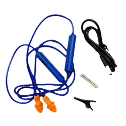 Enhanced Noise - Cancelling Bluetooth Ear Plugs for Work and Noisy Environments - Blue