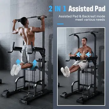 Assistive Trainer Multi-Function Home Gym Strength Training Fitness Equipment 440LBS 2