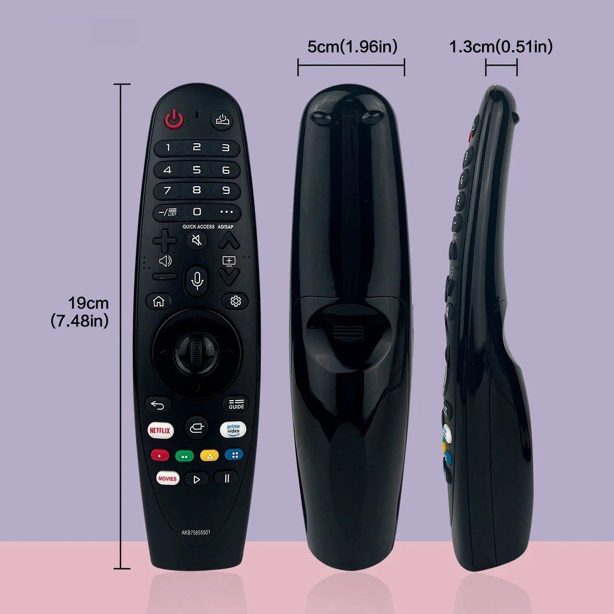 Voice Magic Remote for LG OLED Smart TV Magic Remote Replacement AN-MR20GA MR19BA MR18BA, with Pointer Function
