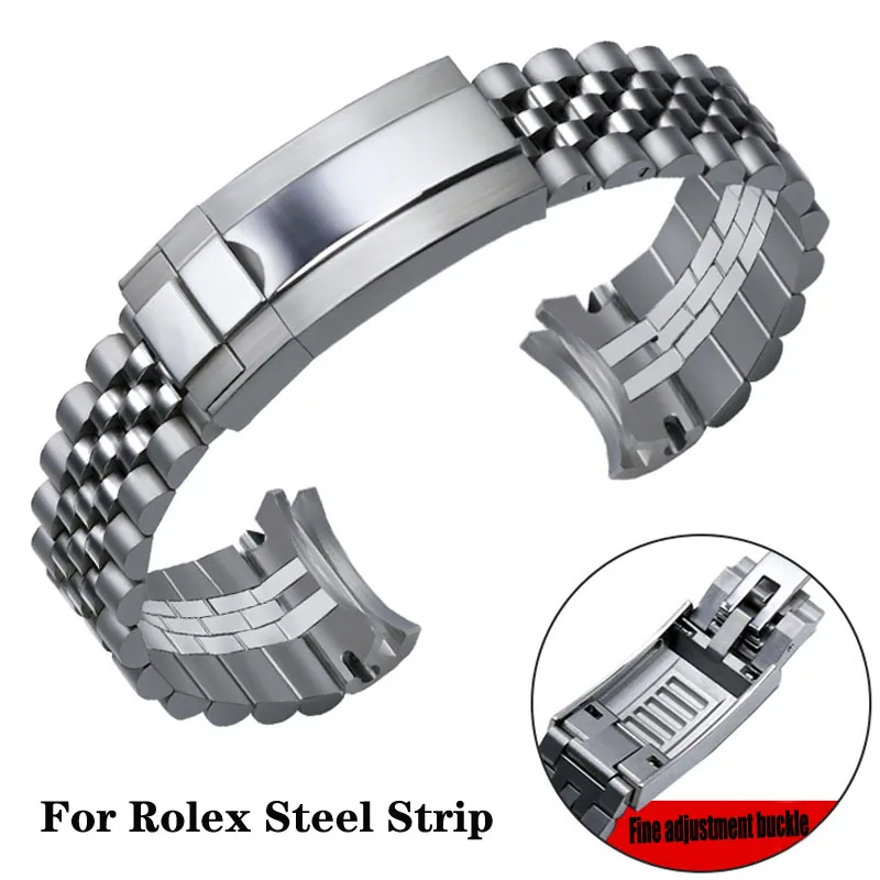 Wholesale Stainless Steel 21 mm Watch Belt NY4804_K0019754