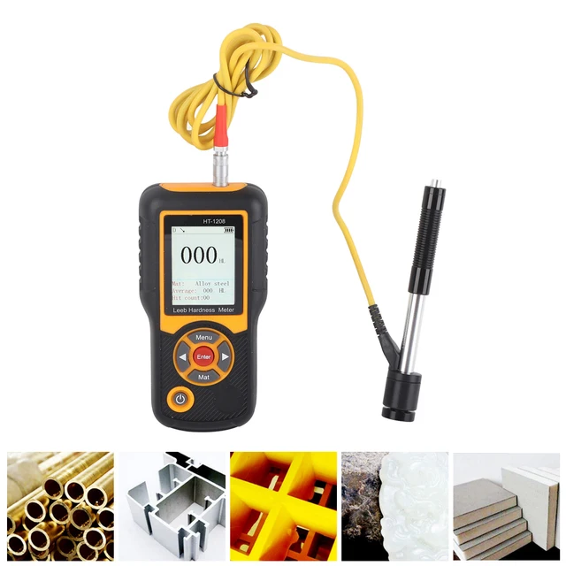 Durometro Digitale Portatile HT-1208 - Misuratore Di Durezza Con Schermo A Colori Per Metallurgia E Meccanica - Foto 7