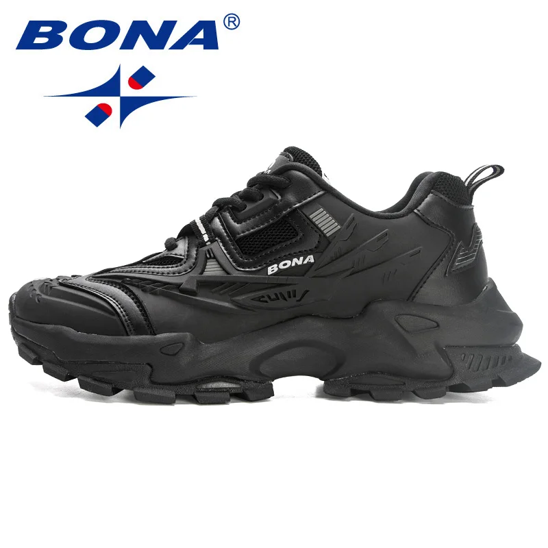 BONA New Designers Anti slip and wear-resistant Classics Running Shoes Athletic Sport Shoes Men Outdoor Sneakers Lightweigh running shoes men sneakers