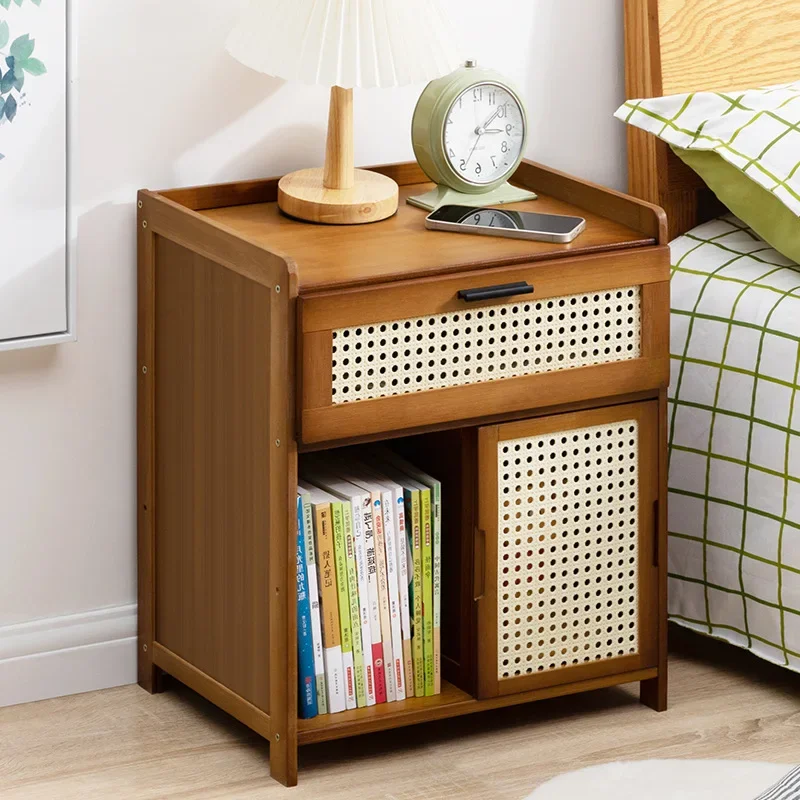 Nightstand Bedroom Multi-functional Small Storage Cabinet Bedside Shelf