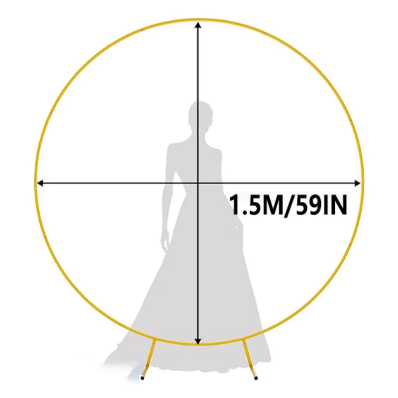 금속 골드 다리미 링 풍선 지지대, 플라스틱 링 풍선 파티 지지대, 1.5 m, 2/2 m, 1/1 m, 5/1 m, 8m