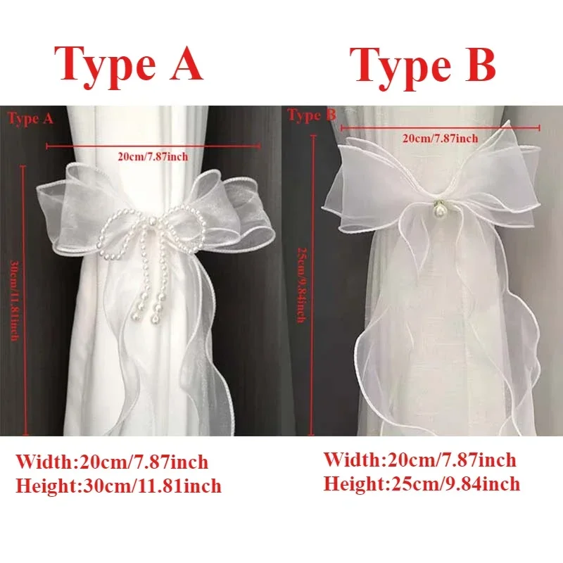 Drape Pull Backs Bowknot Drape Holders Tiebacks Draperies Holders Window Decor Bow Shape Drapery Tiebacks Decorative Holdbacks