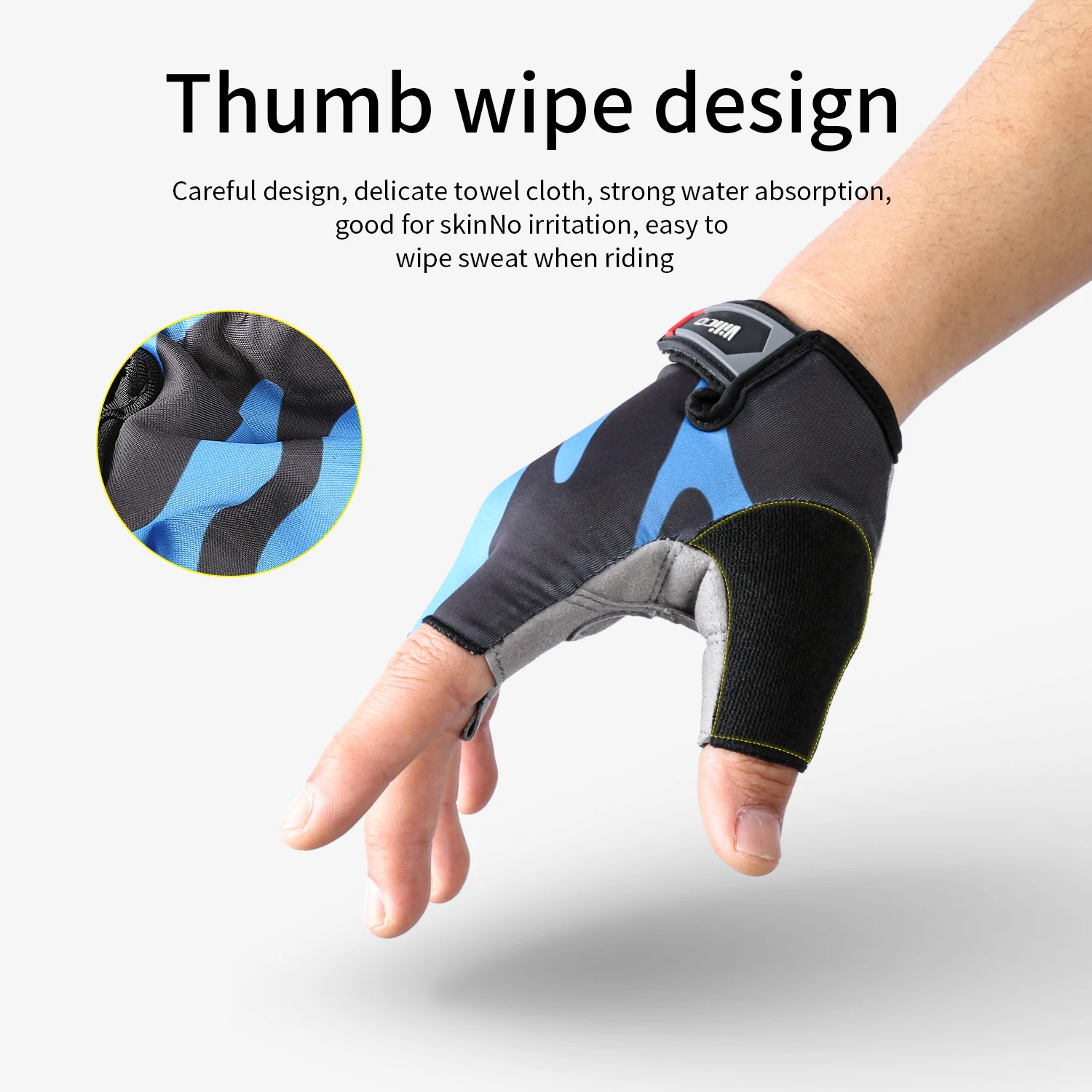 Half Finger Cycling Gloves Summer Bicycle Gloves Shock-absorption Breathable Mountain Bike MTB Gloves Cycling Accessories 3