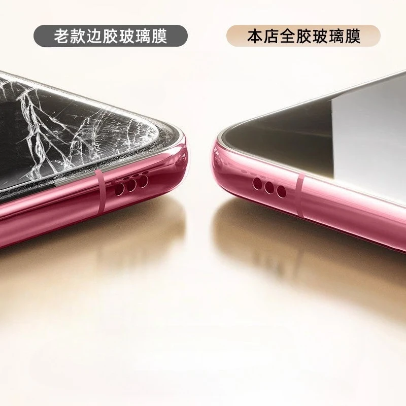 3D Curved Full Glue Tempered Glass Screen Protector - Dust Free & Easy Installation