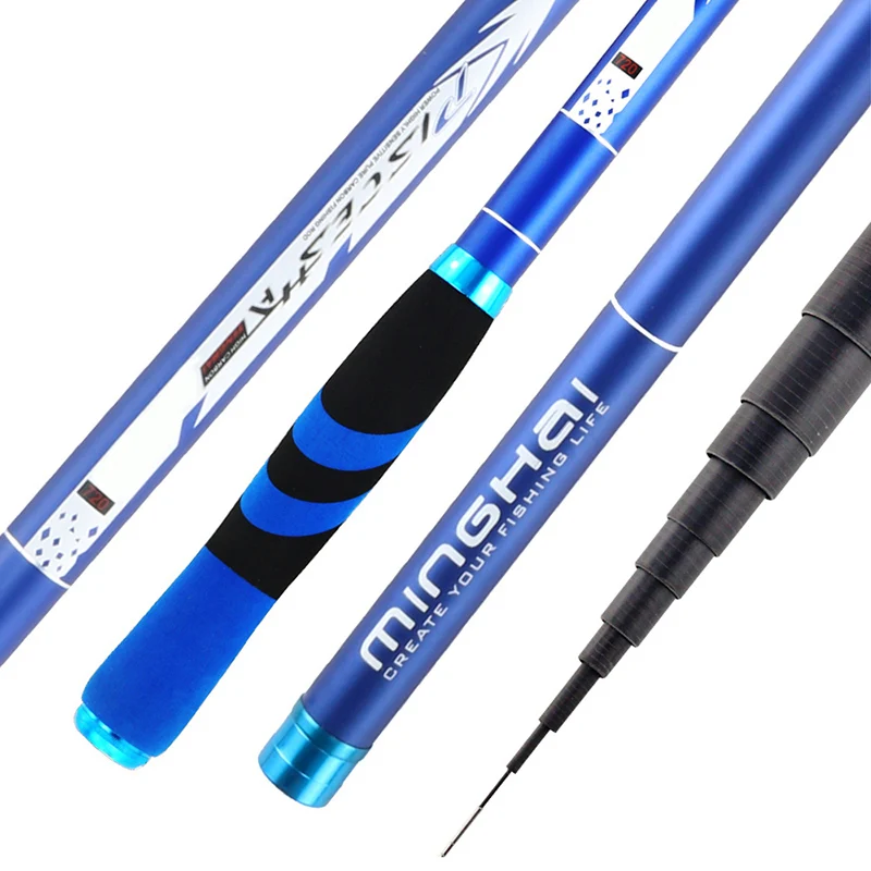 PAZACarbonFiberFishingRodsTelescopicStreamHandPoleUltralight