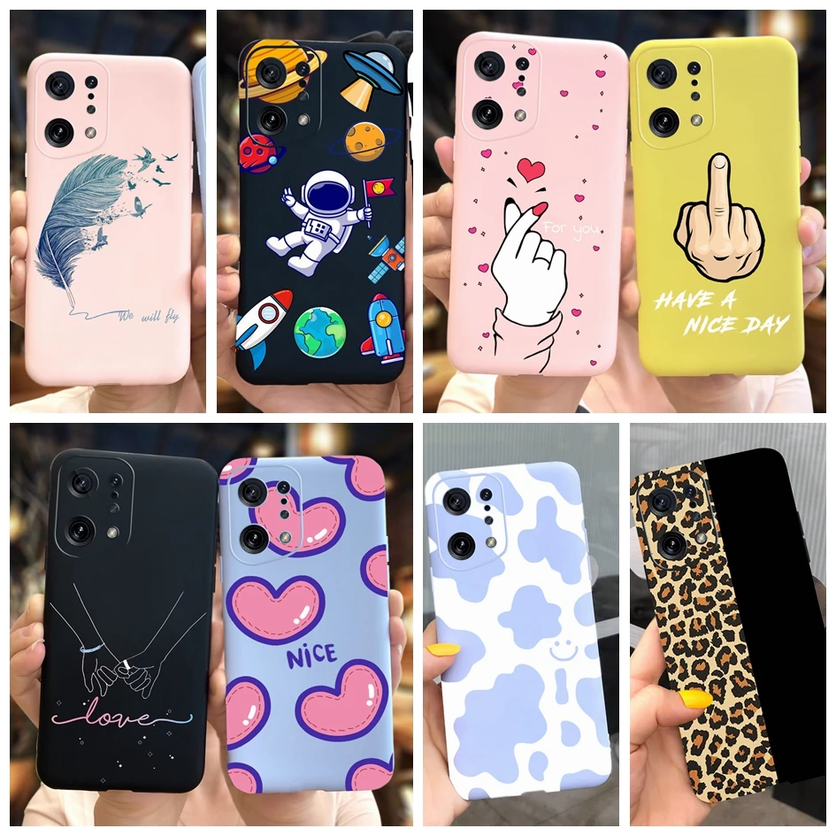 Per Oppo Find X5 Pro Case Find X5 Pro Cover Cute Love Heart Soft Funda Antiurto Coque Per Oppo Find X5 Pro Lite 5G Custodie Per Telefoni