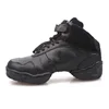 Men Leather Mesh Upper High Top Elevator Shoes Inside Professional Dance Sneakers Jazz Salsa Modern 5