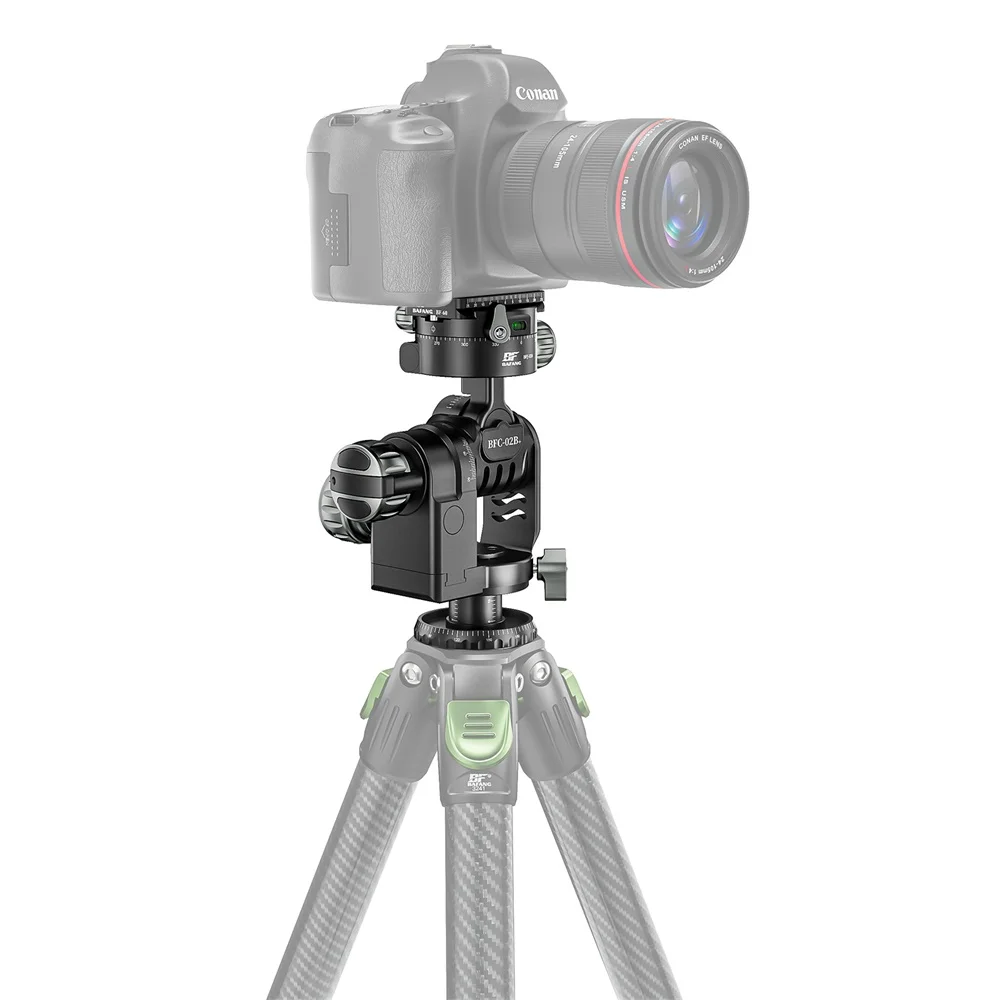 BAFANG Tripod Ball Head Panoramic CNC Metal Camera Tripod Geared Head For Monopod DSLR Camcorder