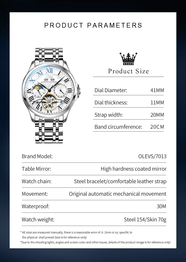 OLEVS 7013 Automatic Watch for Men description image 10