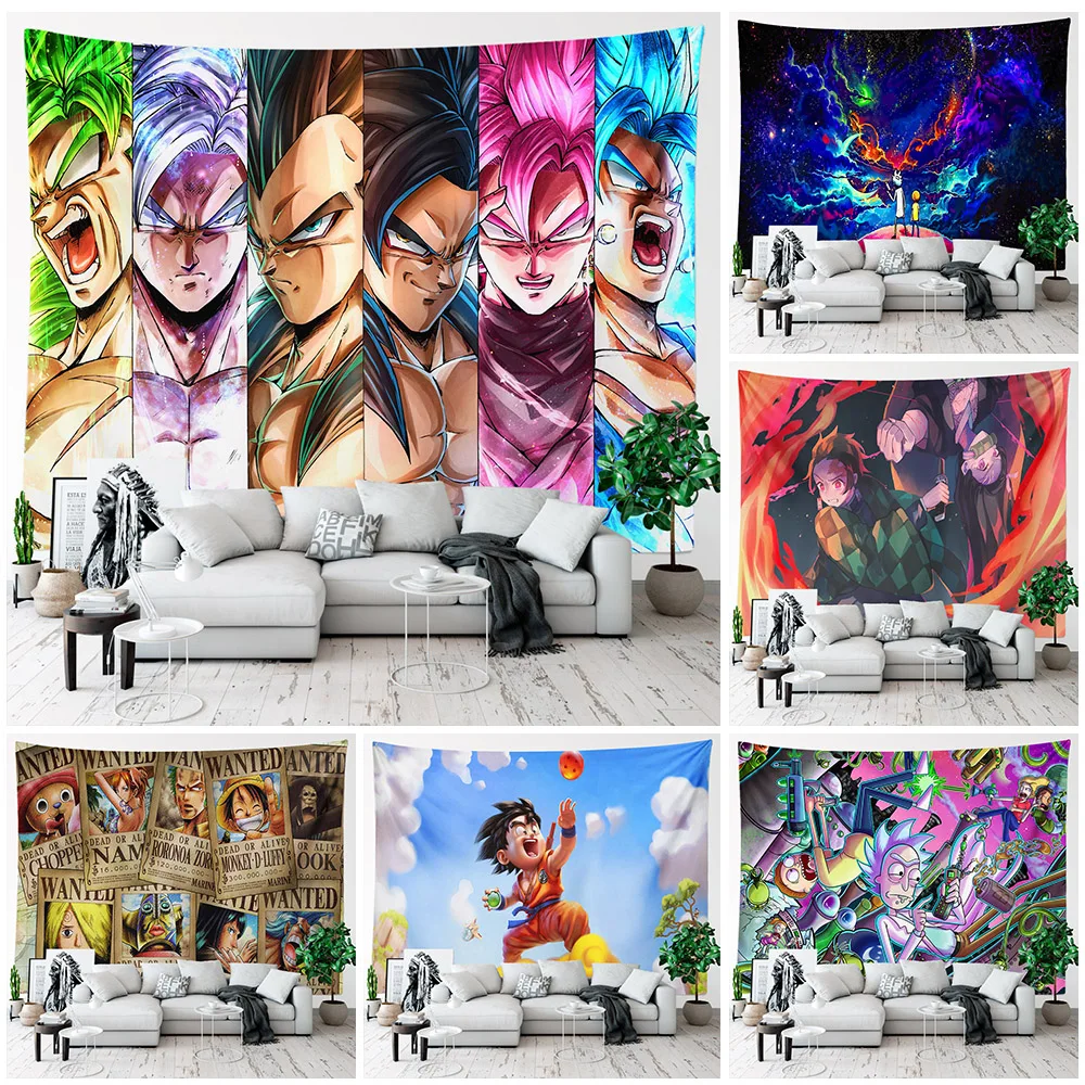 Demon Slayer Tanjiro Nezuko Characters Poster Wall Hanging Tapestry  Japanese Anime Tapestrys Room Decor Aesthetic Home Wallpaper - AliExpress