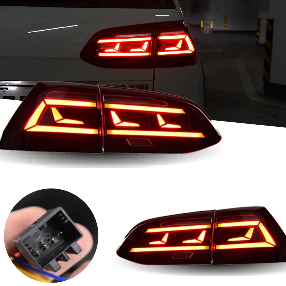 

Задние фонари для Golf 7, вариант светодиодный 2013-2019, задний фонарь для Golf 7,5, автомобильный Стайлинг, динамический сигнал поворота, задние автомобильные аксессуары