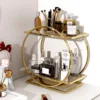 1pc Makeup Organizer Cosmetics Storage Holder Household Skin Care Products Dresser Bathroom Desktop Large Capacity Storage Shelf 1