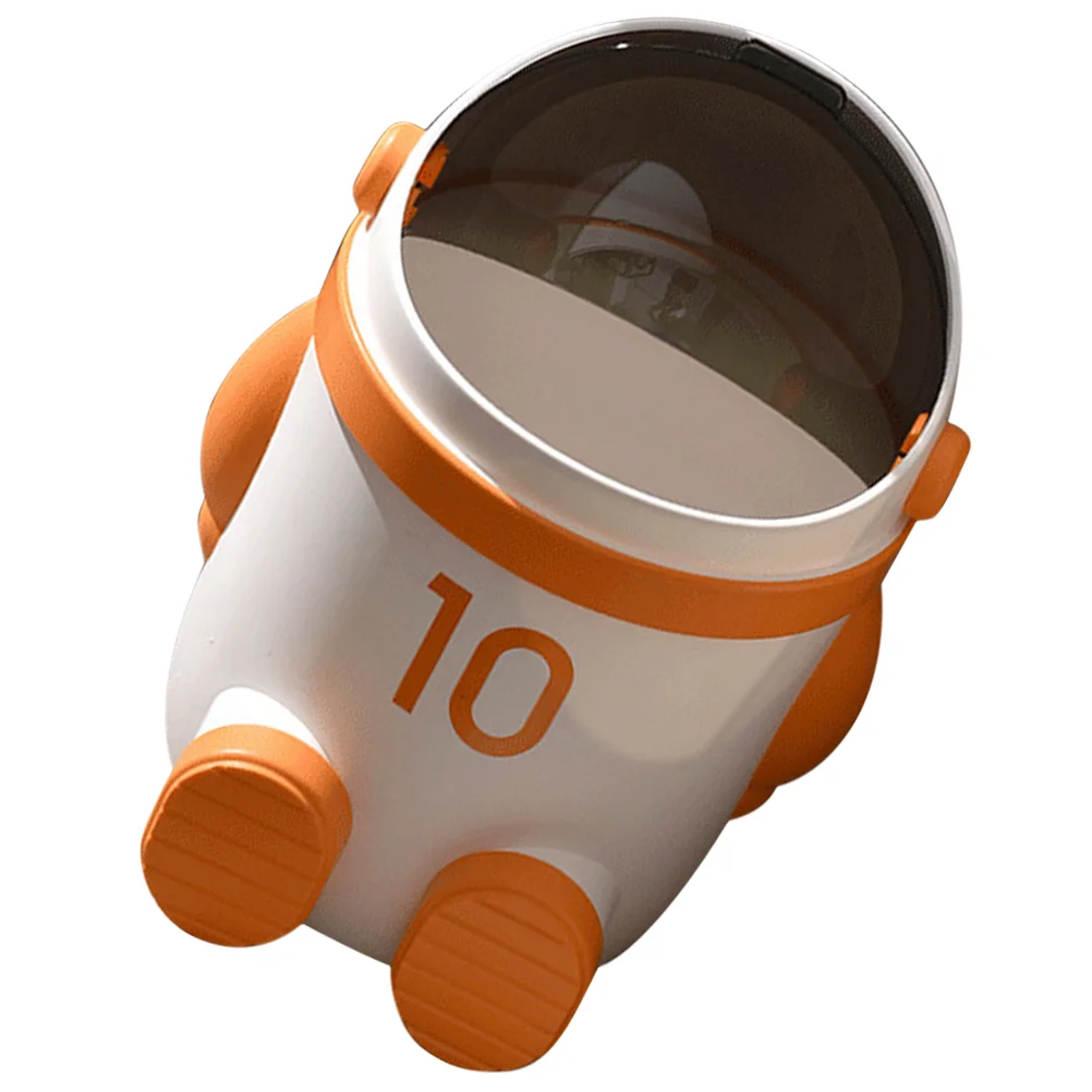 

Astronaut Trash Can Bin Rubbish Cartoon Waste Plastic Basket Storage Office Decor