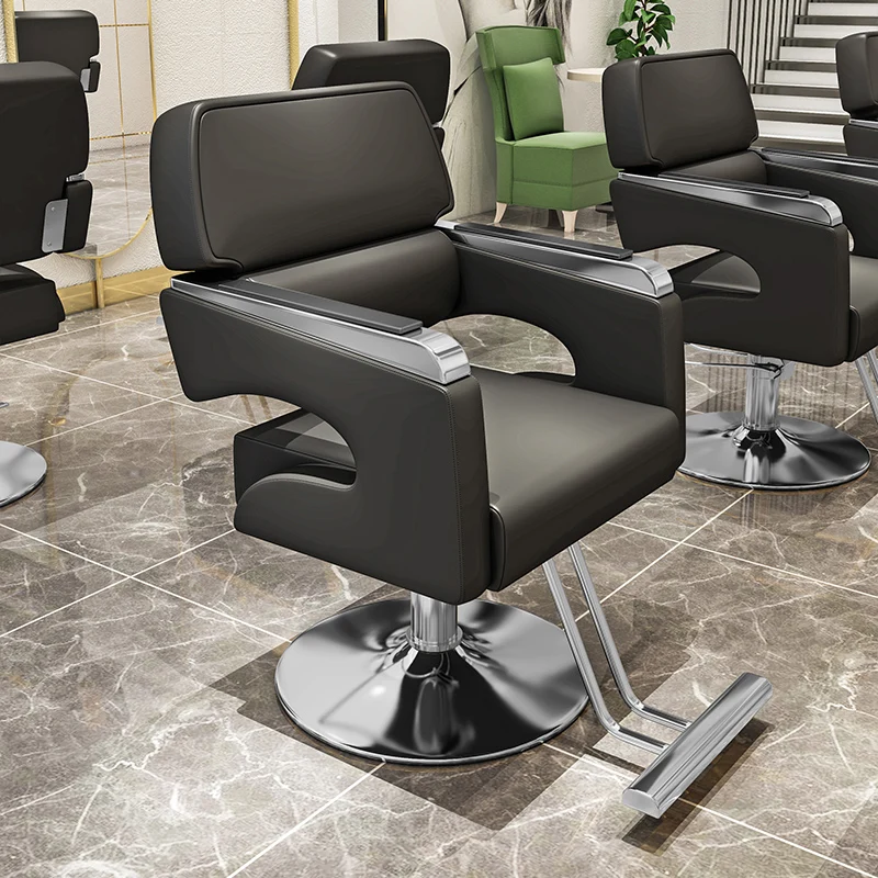 Luxury Salon Barber Chair Hairdresser Ergonomic Beauty Swivel Barber Chairs Shampoo Modern Silla Barberia Salon Furniture SR50SF