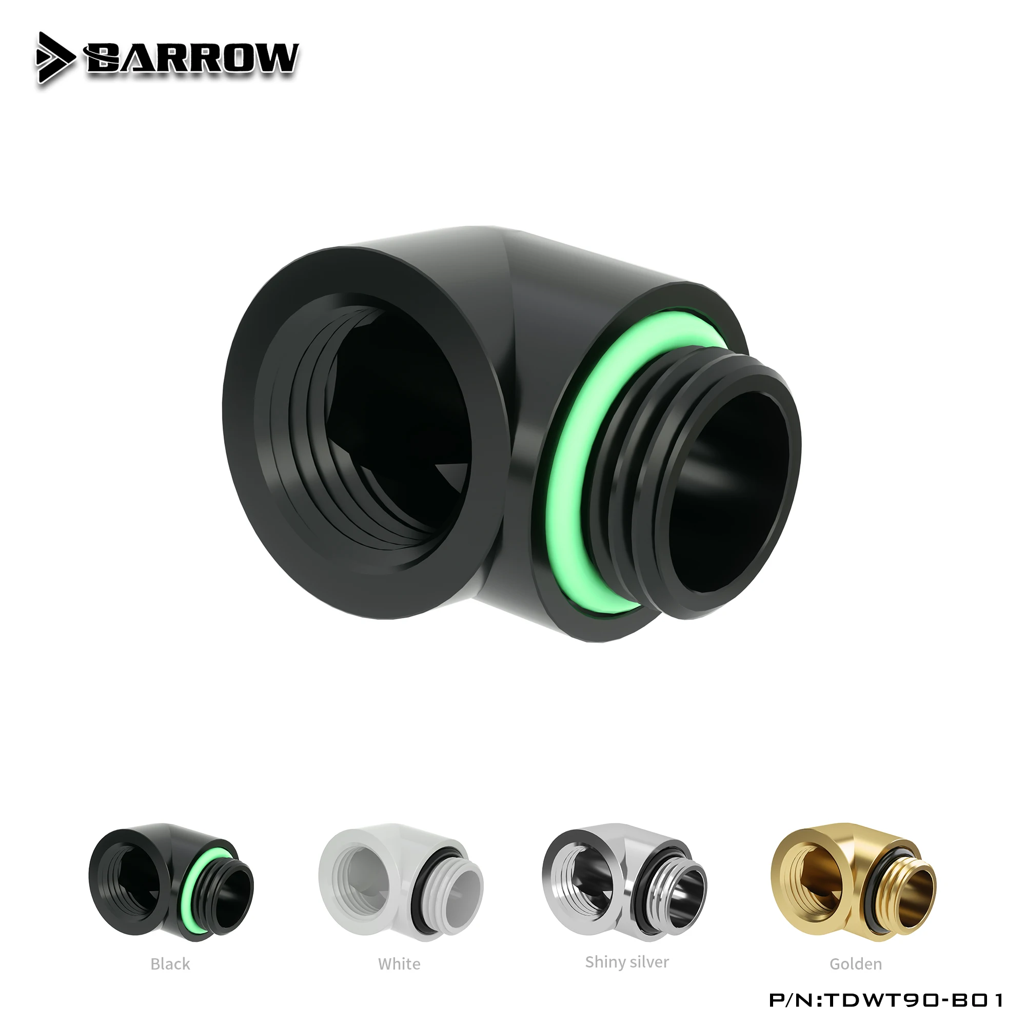 Barrow G1/4" 90 Degree Elbow Fitting Connector Tdwt90b01 Fans & Cooling AliExpress