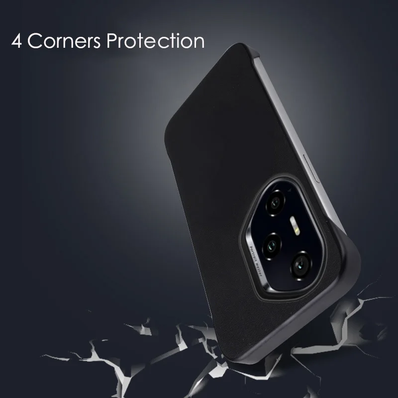 Luxury Soft PU Leather Frameless Shockproof Phone Case