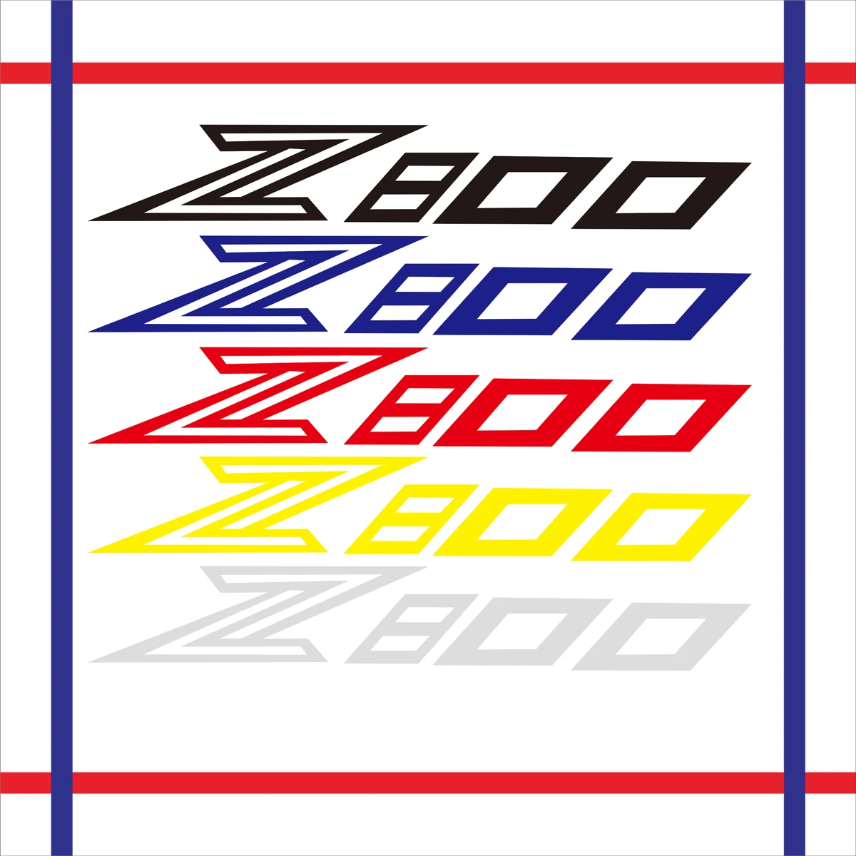 2PCS Reflective Motorcycle Wheels Fairing Helmet Tank Pad Decoration Logo Accessories Stickers Decals For KAWASAKI NINJA Z800