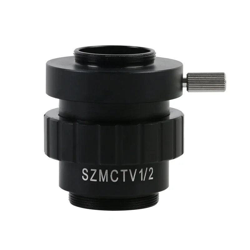 Microscope Adapter Microscope Camera SZM CTV 1/2 1/3 1X Adapter 0.3X 0.5X C mount Lens + C CS Simul Focal Ring Trinocular Stereo Microscope HDMI VGA USB Video Camera