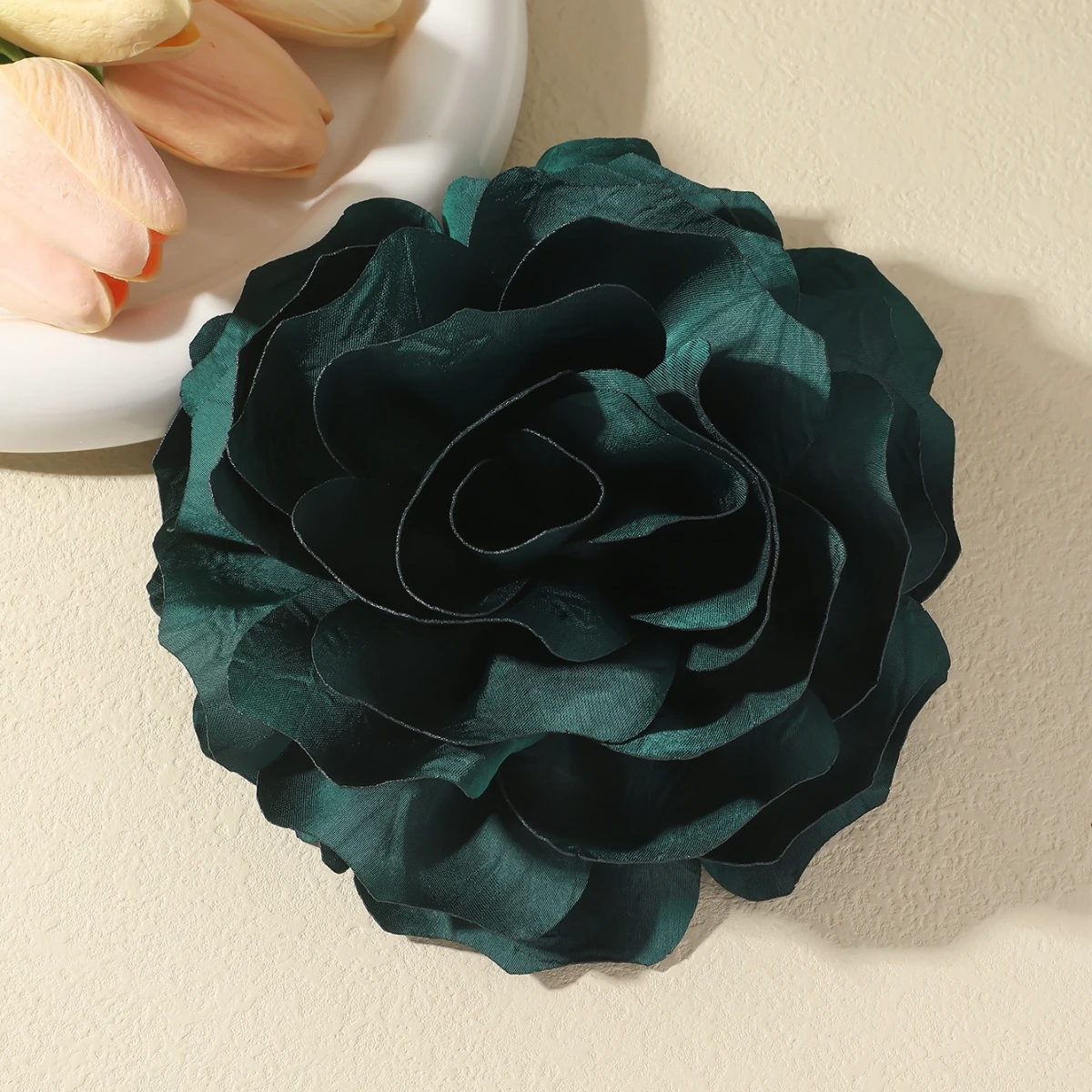 16CM Korean Fashion Fabic Flower Large Brooches Personality Multicolor Floral Pin Brooch for Women Ladies Luxury Party Jewelry