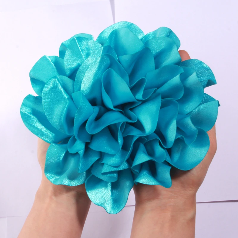 19cm super große Blume beliebt in Europa handgemachte Satin blume künstliche Blumen für Hochzeit Braut Dekoration – Detail 16