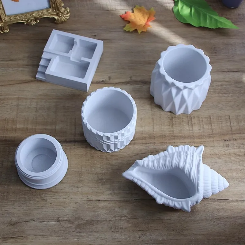 Grande Vaso De Resina Epóxi Molde De Silicone Flor Seca Decoração Vaso Concreto Cimento Gesso Molde De Silicone Decoração Para Casa Moldes De Argila