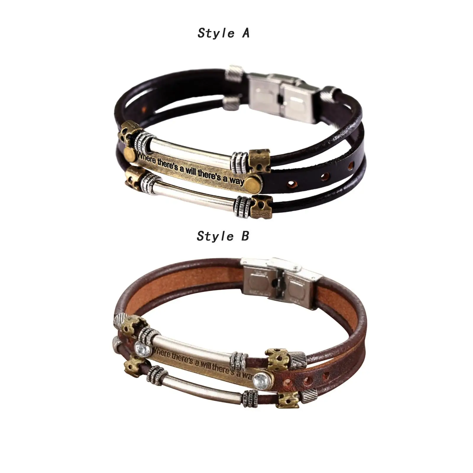 Leather Bracelet for Men Bracelet for Men for Boyfriend Husband Dad Men