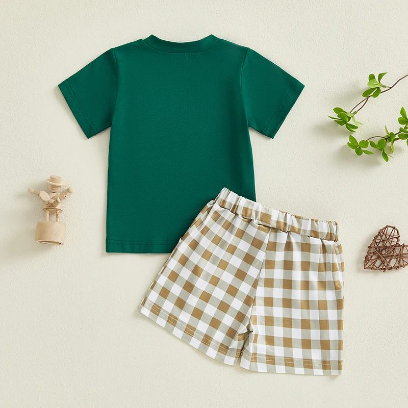 Verdusa Conjunto De 2 Peças Para Meninos Com Botões Colorblock